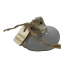 3" Ceramic Rustic Pumpkin w/ Tag - Sweater Weather