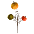 22" Pumpkin Trio Pick- Orange/Yellow/Green