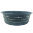 2" Grey & Stripe Pet Bowl
