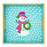 10" Hand Embellished Snowman Tray