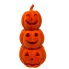 11" LED Velvet Pumpkin Stack