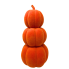 11" LED Velvet Pumpkin Stack