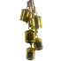 25" Hanging Golden Bells