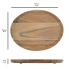 Oval Acacia Wood Serving Tray