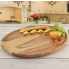 Oval Acacia Wood Serving Tray