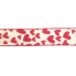 1.5" x 10yd Red Hearts on Canvas Ribbon