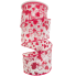 2.5" x 10yd Red Glitter Hearts on Sheer Ribbon