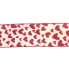 2.5" x 10yd Red Hearts on Canvas Ribbon