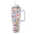 40oz Tumbler Cup with Handle - Confetti Print
