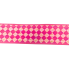 2.5" x 10yd Pink & White Diamon Ribbon