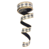 1.5" x 10yd Blue & Gold Diamond D'Lux Ribbon