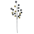 28" Velvet Checkered & Gold Ball Spray