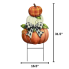 Harvest Pumpkin Stack Metal Art