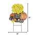 Harlequin Mums Metal Art