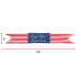 44" God Bless America Stripe Banner