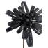 18" Glitter Spooky Blossom Spray- Black