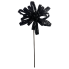 18" Glitter Spooky Blossom Spray- Black