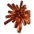18" Glitter Blossom Spray- Orange