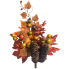 16" Maple Leaf Pinecone Spray