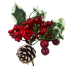 7" Winter Berries w/ Pinecone Pick