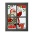 19" Acrylic Santa by Chimney in Window Frame