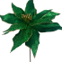 24" Velvet Beaded Poinsettia Stem