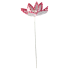 22" Candy w/ Snow Glitter Poinsettia Stem