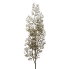 35" Pearl / Glitter Coral Leaf Spray