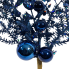 18" Blue Glitter Ball Berry Spray
