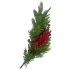 5ft Berry and Cedar Wired Garland