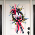 45" Coral & Blue Welcome Wreath