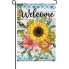 Welcome Flowers Garden Flag