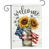 Patriotic Welcome Garden Flag