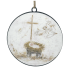 6" Round True Story Metal Ornament
