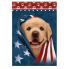 Patriotic Puppy Garden Flag