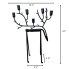 22" Black Iron Reindeer Candlestick Holder