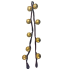 53" Golden Bells w/ Burgundy Velvet Hanger