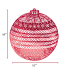 Red Christmas Ornament Vinyl Placemats - Set of 4