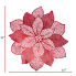 Red Poinsettia Vinyl Placemats - Set of 4