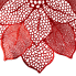 Red Poinsettia Vinyl Placemats - Set of 4