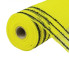 10.5" x 10yd Drift Border Stripe Deco Mesh-Yellow/Black