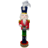 24" Red Suit Checkered Nutcracker