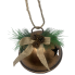 9" Bronze Christmas Bell with Pinecones