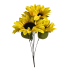 19" Sunflower Bush- Yellow