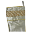 19" Champagne Satin w/ Sequins Stocking