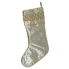 19" Champagne Satin w/ Sequins Stocking