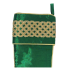 19" Green Satin w/ Sequins Stocking