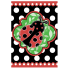 Spotted Ladybug Garden Flag