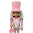 10.5" Pink Nutcracker w/ Top Hat