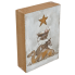 6" Manger Animals Wood Block